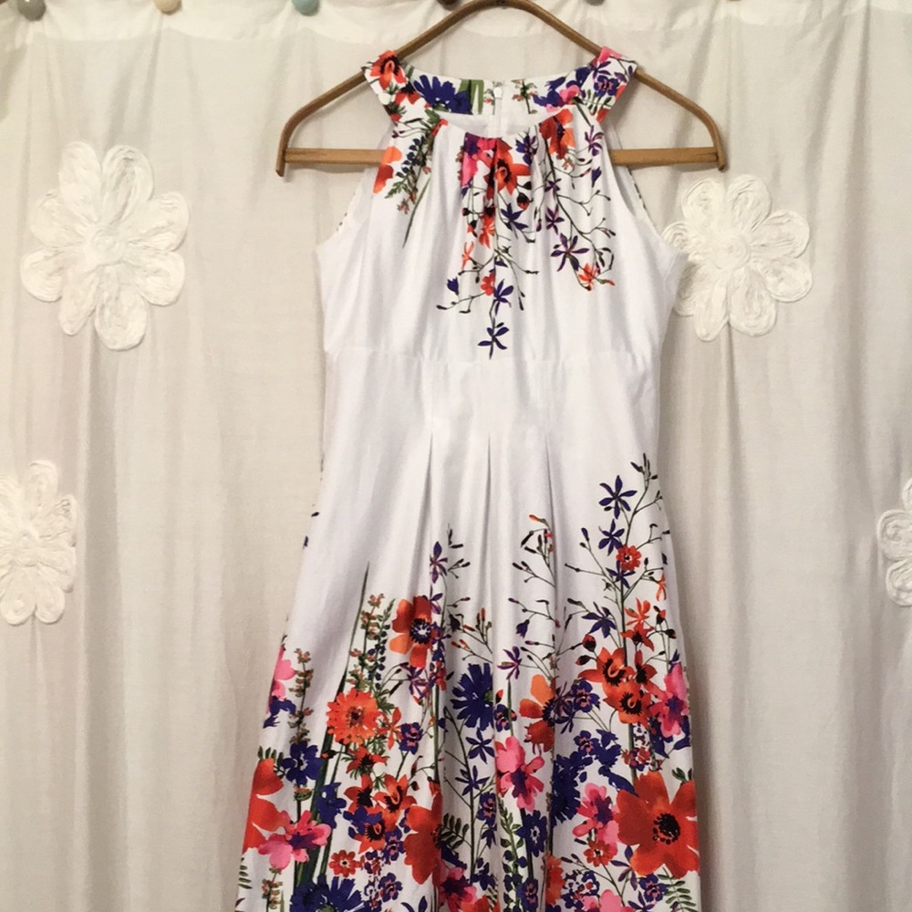 Nine West Floral A-Line cotton dress